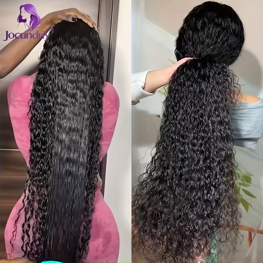 

13x6 Transparent Lace Front Wig Deep Wave Human Hair Wig 13x4 Lace Frontal Wig Breathable & Realistic for Women 200% Density