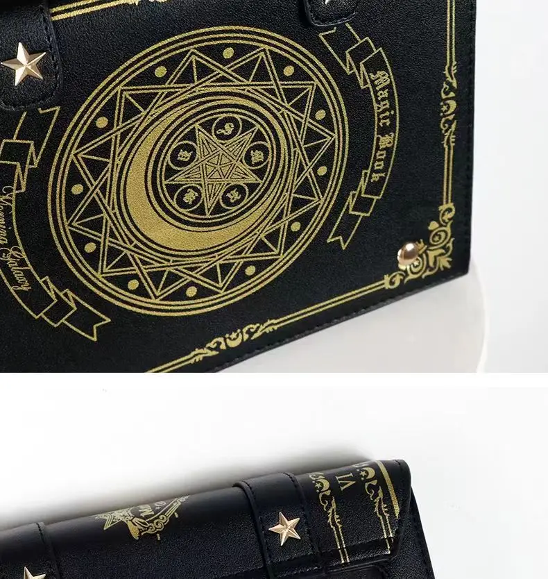 Anime Cosplay Magic Grimoire Rucksack Niedliche transparente Umhängetasche für Frauen Große Kapazität Studenten-Büchertasche für den täglichen Gebrauch – Detail 18