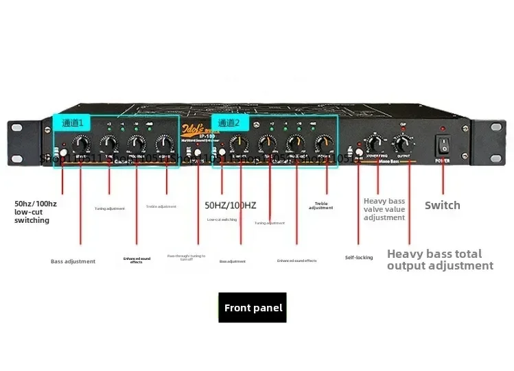 EX-3000 Vocal Beautification Processor, Mic Gain Pre-Effects Device for Stage Audio