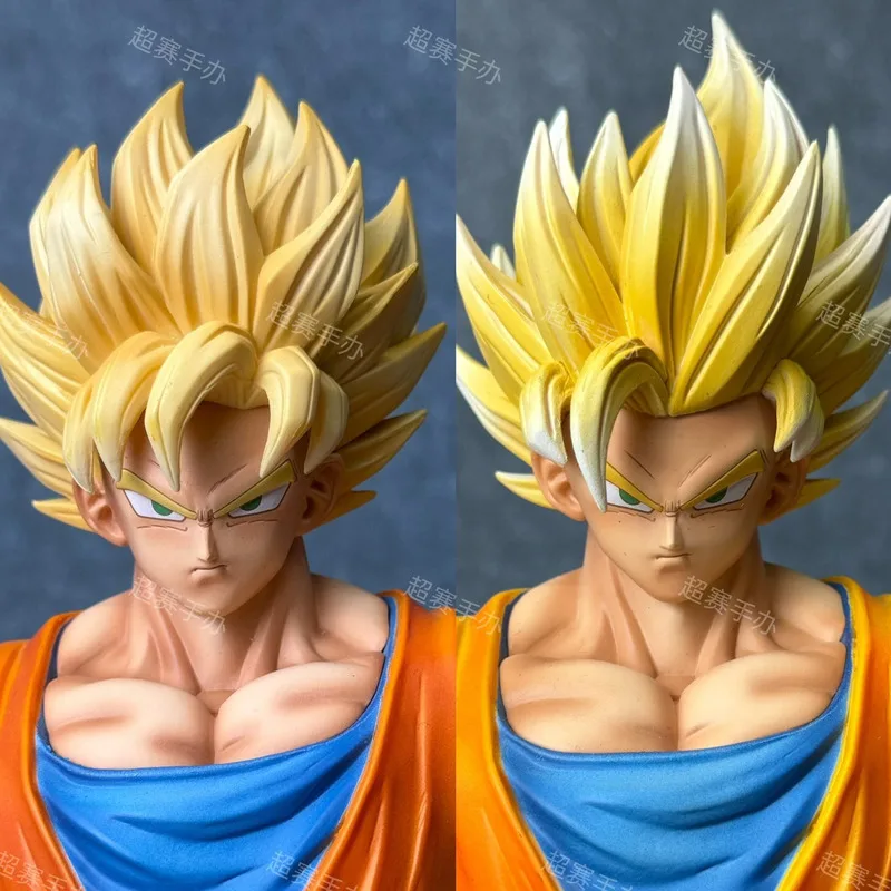 JT Studio HY Dragon Ball Z Goku Super Saiyan 1 2 SSJ1 SSJ2 Anime Momel figura de acción estatua 32cm DBZ Dragonball juguetes coleccionables