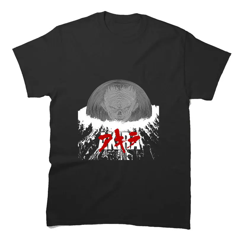Akira Cyberpunk City Explosion Gift T‑Shirt Katsuhiro Otomo Retro Manga Shotaro Kaneda Neo‑Tokyo Anime Print Short Sleeve Tops