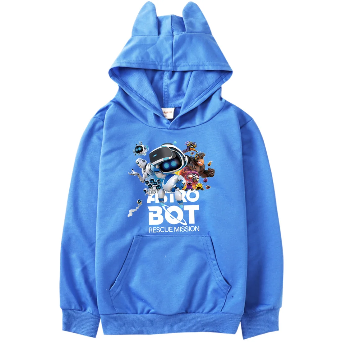 Game ASTRO BOT Girls Cotton Full Sleeves Hoodies ASTROBOT Sweatshirts Spring Autumn Tops Clothes T Shirt Girls Costume Clothing