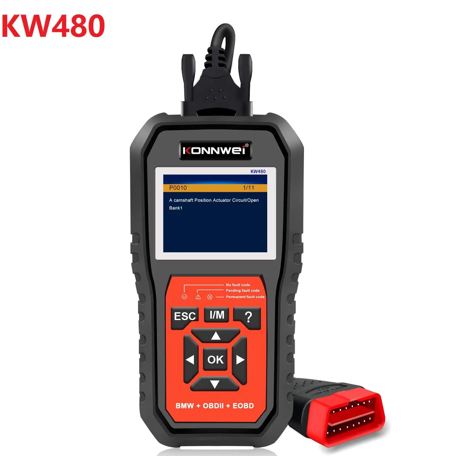 Handheld KONNWEI KW480 Diagnostic Scanner for BMW Full System Fault Detector Tester Automotriz Automobile Tools