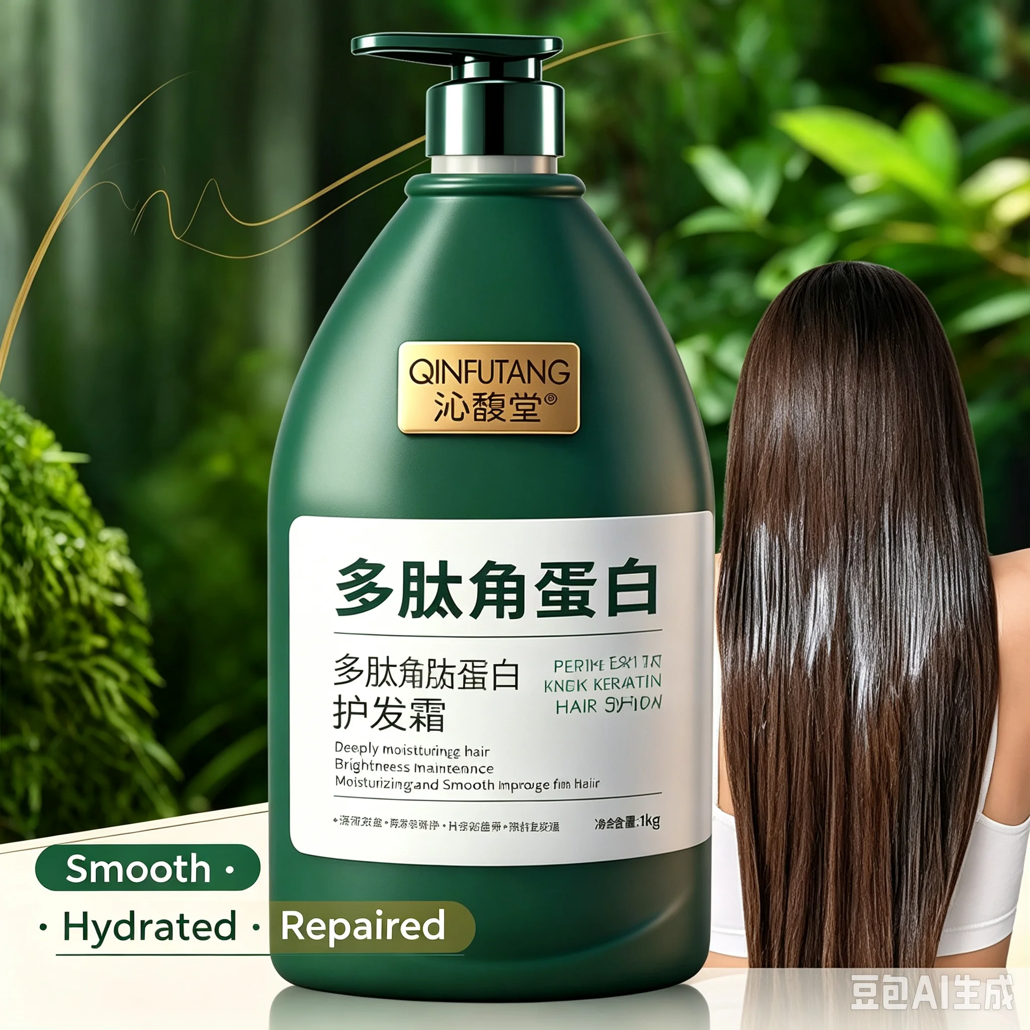 **Herbal Polypeptide Keratin Hair Mask Cream Nourishing Smoothing Conditioner Hydrating Repair for Dry Damaged Frizzy Hair**