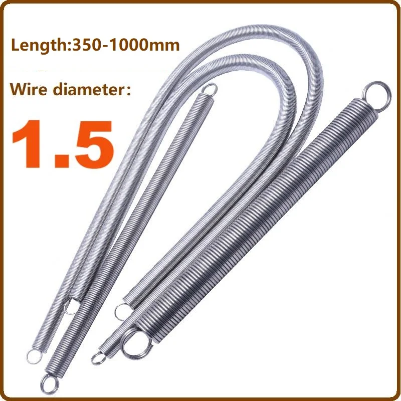 Yiqianyuan SUS304 Stainless Steel Closed Loop-double Stretch Spring Wire Diameter1.5mm Length350-1000mm Tension Springs