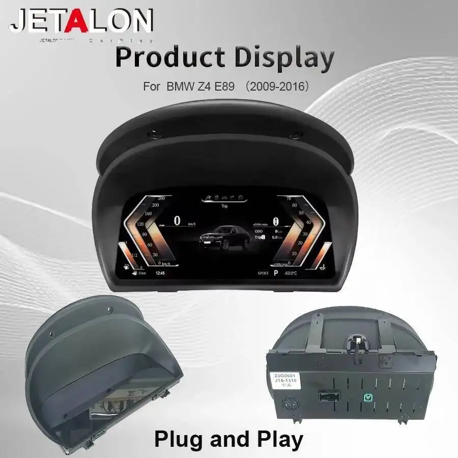 12.3inch Dashboard Panel Linux System For BMW Z4 E89 2009-2016 12.3inch LCD  Digital  Speedometer Virtual Cockpit Instrument