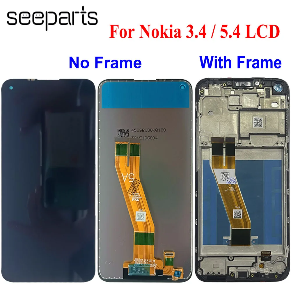 Tested Well 6.39\'\' For Nokia 5.4 LCD TA-1328 1333 1337 1340 Display Touch Screen Digitizer Assembly For Nokia 3.4 TA-1283 1288