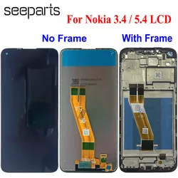 Tested Well 6.39'' For Nokia 5.4 LCD TA-1328 1333 1337 1340 Display Touch Screen Digitizer Assembly For Nokia 3.4 TA-1283 1288