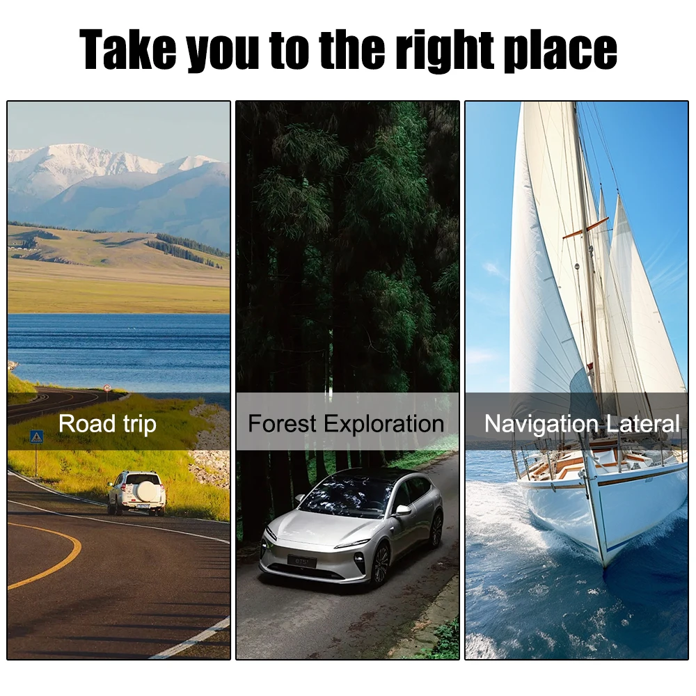 2-In-1 Foldable Car Mount Compass Ball High Precision Navigation Compass for Vehicle Boat With Slope Meter Car Dashboard Compass