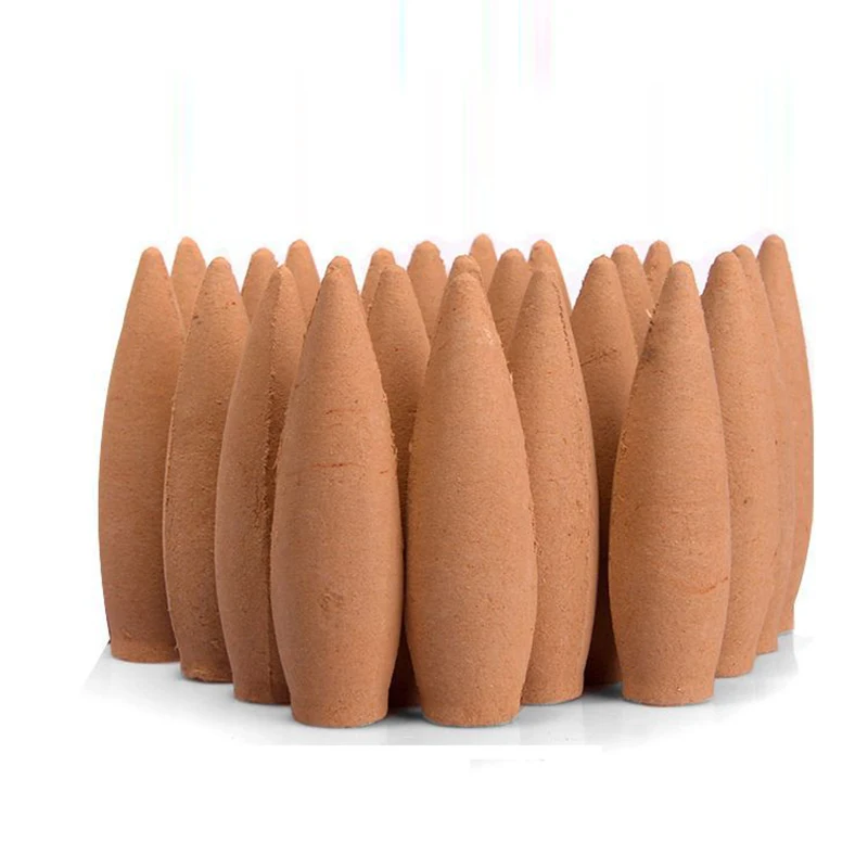 Mixed Plus Size Waterfall Smoke Backflow Natural Incense Cone 30 Min Sandal Lavender Multi-scented Suitable for Tea Yoga Room