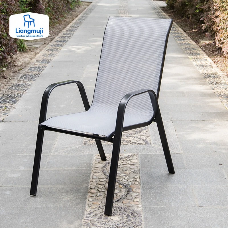 Silla de bistró con marco de acero barato, silla de jardín de malla, sillas de Patio al aire libre, sillas decorativas para sala de estar, tocador, gran oferta