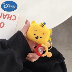 Disney Cartoon Cute Winnie the Pooh Silicone Cases For Airpods 1 2 3 Pro Protective Bluetooth Wireless Earphone Charging Cover