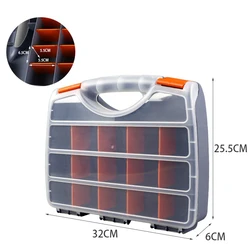 ABS Plastic Portable Parts Box Screw Storage Box Metal Parts Hardware Tool Screwdriver Auto Repair Tool Box