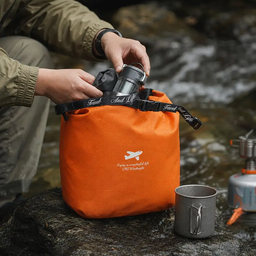 Roll-Top Wasserdichte Tasche Outdoor Dry Bag Große Kapazität Aufbewahrungstasche Leichter Reißfester Trockensack Tragbarer Organizer – Detail 8