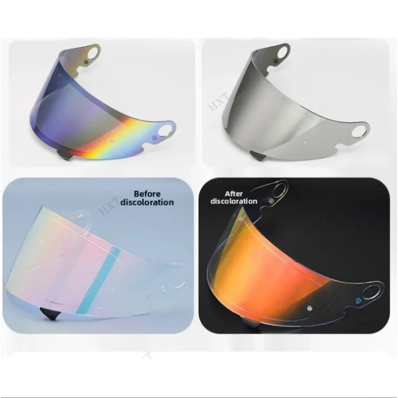 UV Protection Photochromic Helmet Lens Fits Glamster CPB-1V, Day and Night Universal Motorcycle Helmet Replacement Face Shield 4