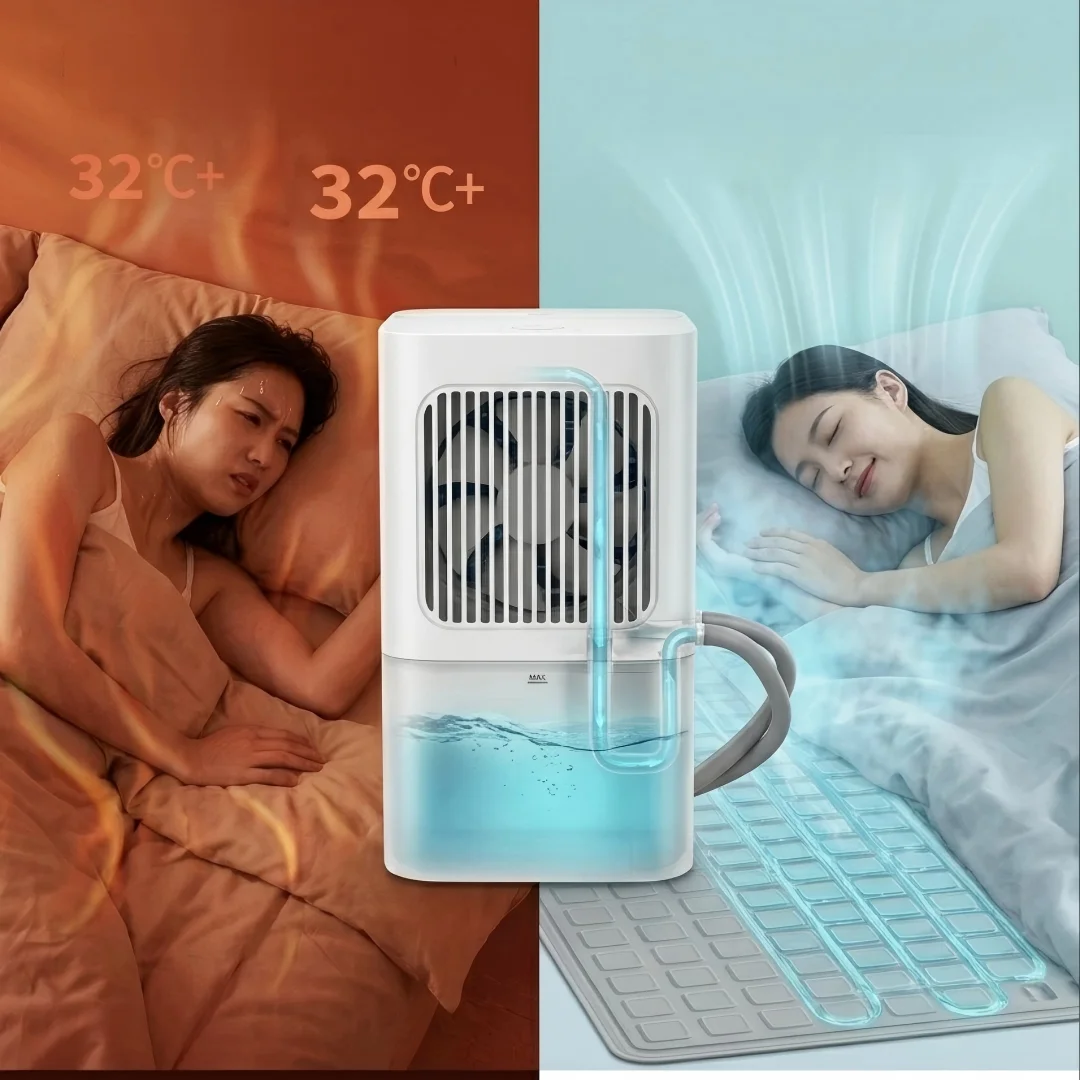 Low Power Water Cooled Mattress Pad Silent Electric Water Circulation Bed Cooling System Pad