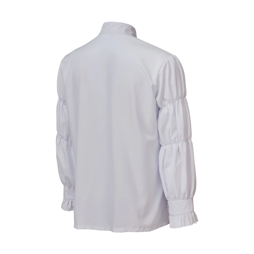 Seinfeld Puffy Shirt Cosplay Costume Man's White Shirts Jerry Seinfeld Halloween Top Daily Shirts