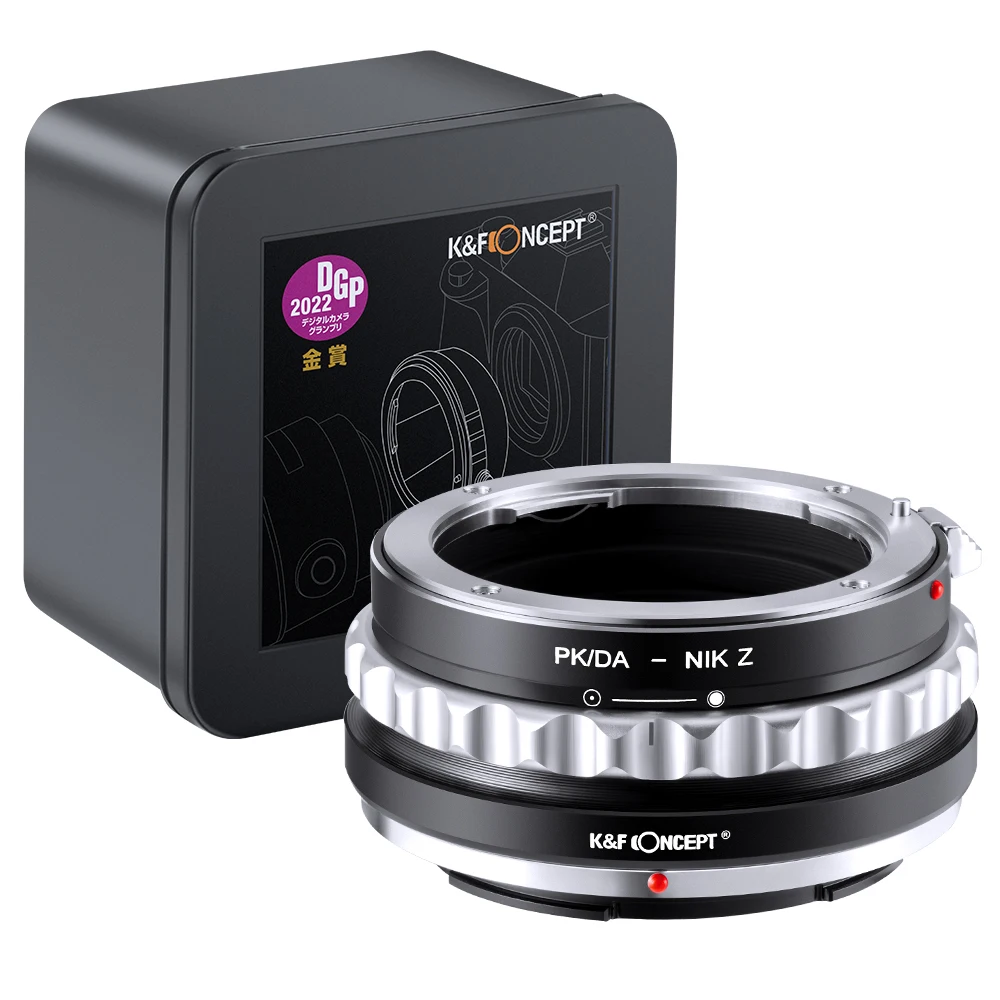 K&F Concept PK/DA-NIK Z Adapter for Pentax DA K Mount Lens to Nikon NIK Z Mount Camera Zfc zf Z30 Z50 Z5 Z6 Z8 Z9 Lens Adapter