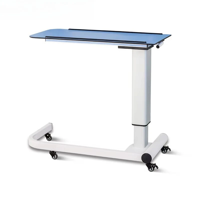 Adjustable  Folding Overbed l Clinic Bedside Dining  Portable Notebook Desk for Laboratory Home Use