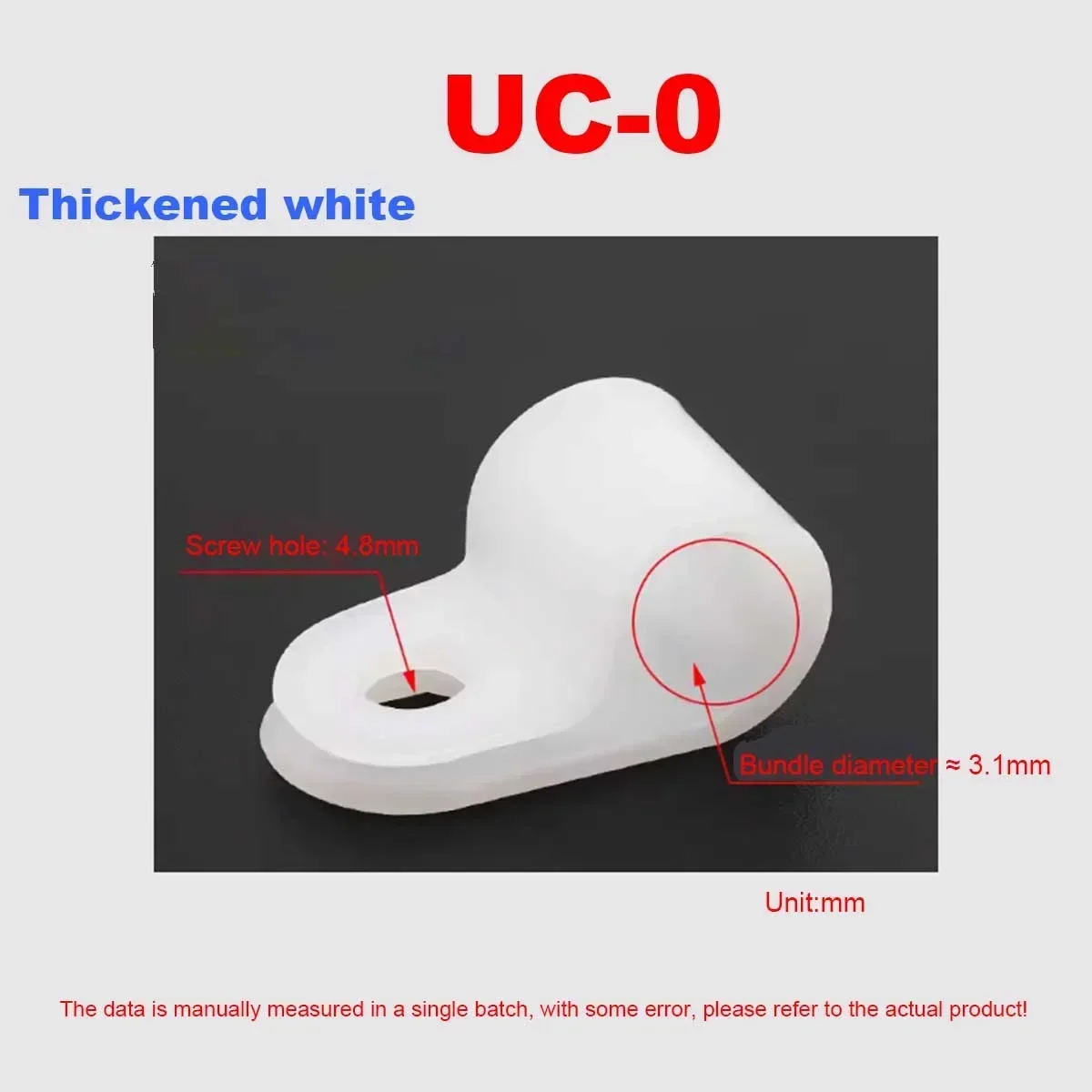 Heavy Duty Nylon R Clip Cable Clamp Wire Holder For Network Cable Routing