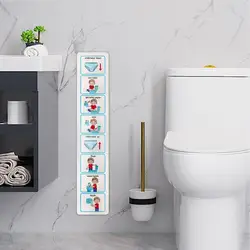 Potty Training Visual Toilet Monitoring Chart Sticker insegna ai bambini a usare la toilette educazione speciale Classroom Routine Chart aiuta