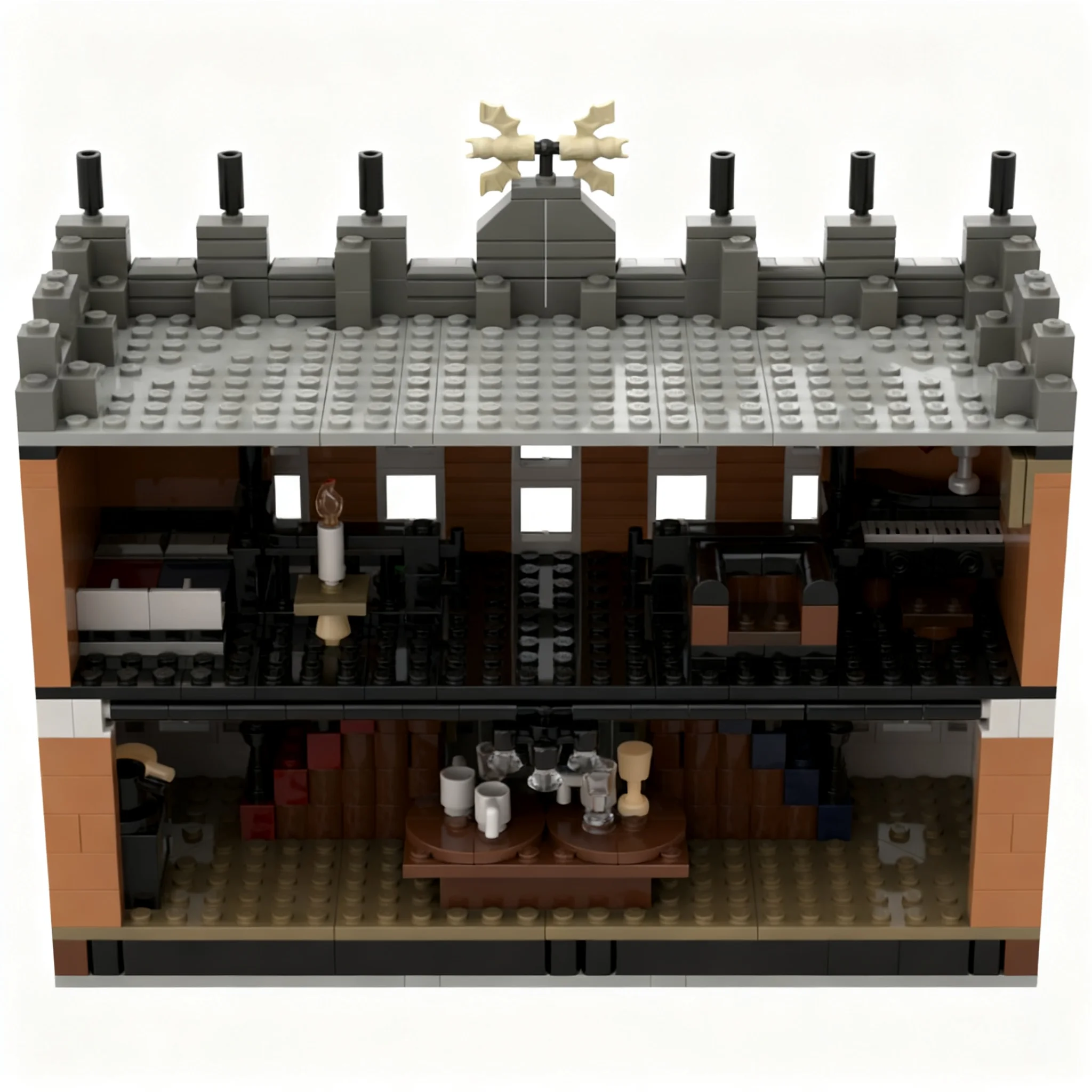 602pcs MOC 12 Square Grimmaurd Model Building Blocks Architecture Toy Birthday Gifts DIY Education Brick Presentation Collection