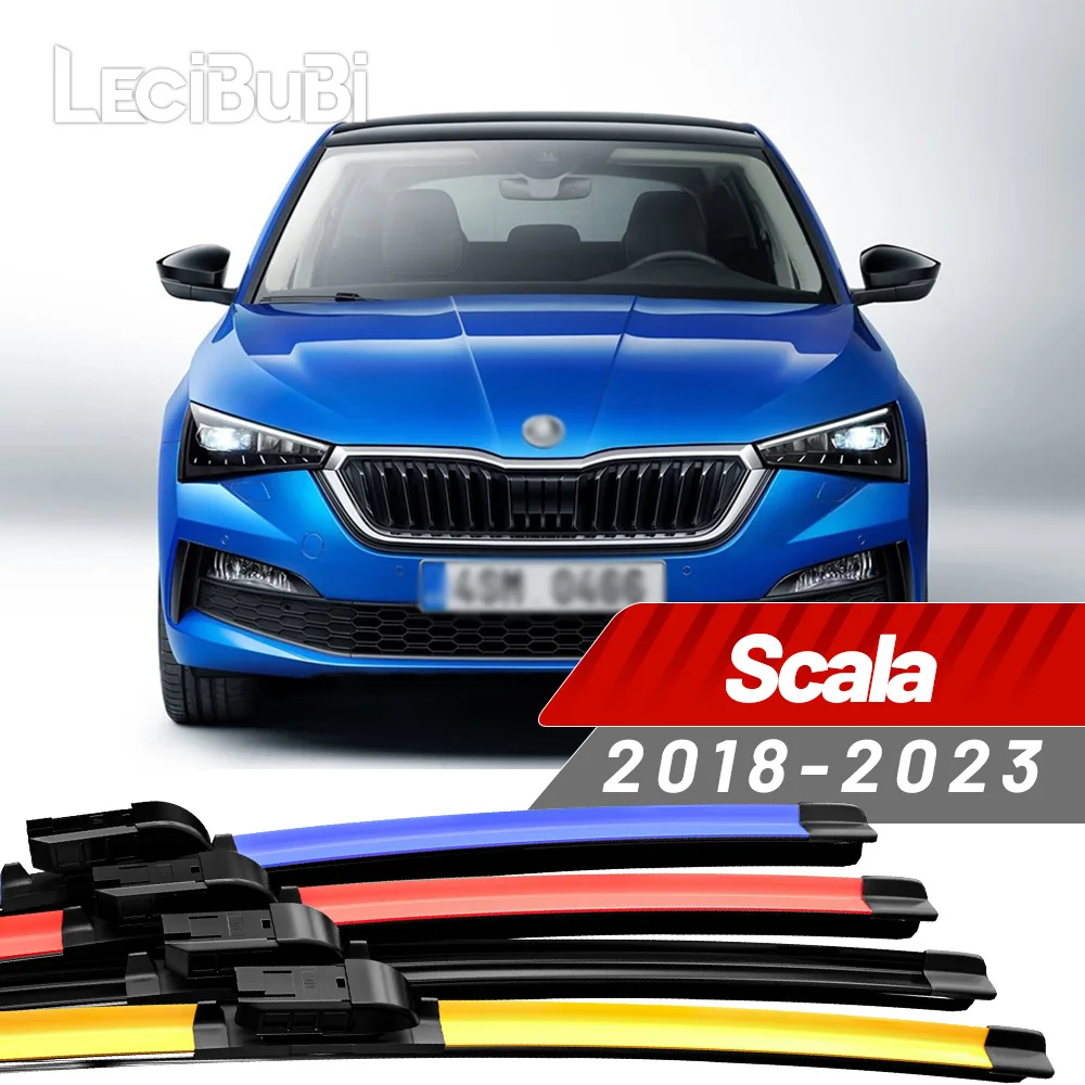 

2 шт. для Skoda Scala 2018-2023 2019 2020 2021 2022 щетки стеклоочистителя переднего стекла дворники