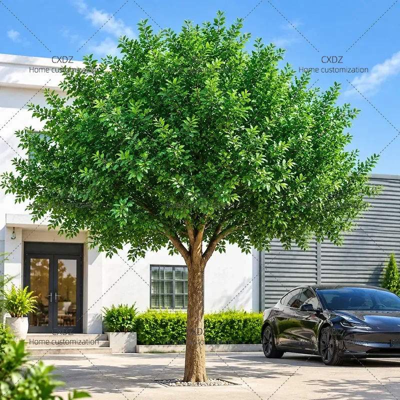 Large Simulation Banyan Tree Artificial Wishing Tree for Hotel Indoor Outdoor Landscaping Bionic Green Plant Decoration