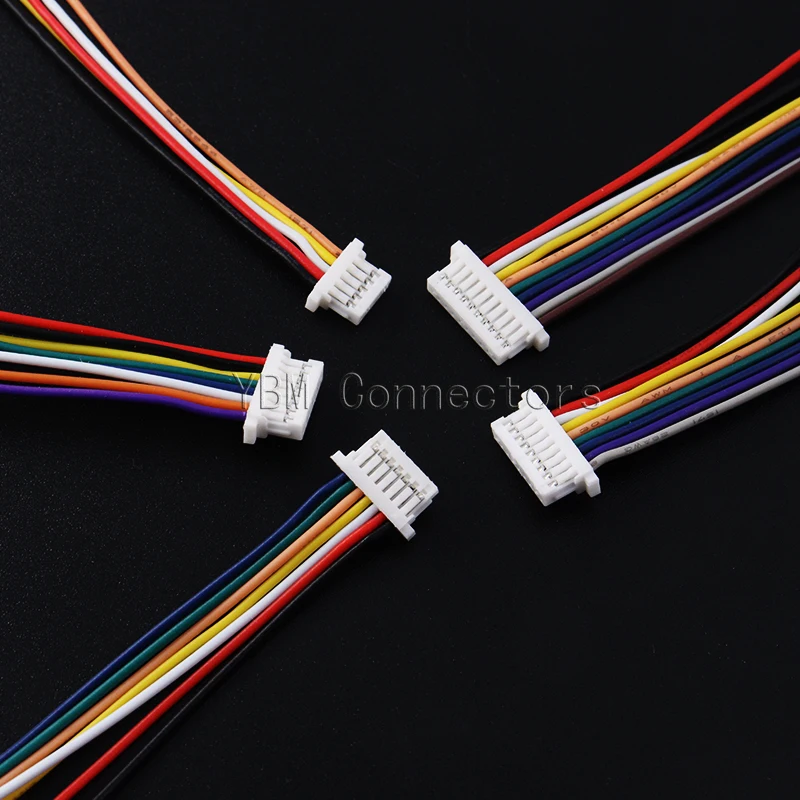 10pcs sh1,0 Draht kabelst ecker diy sh 1,0 jst 2/3/4/5/6/7/8/Pin elektronische Leitung Single Connect Klemmenst ecker 28awg 20cm