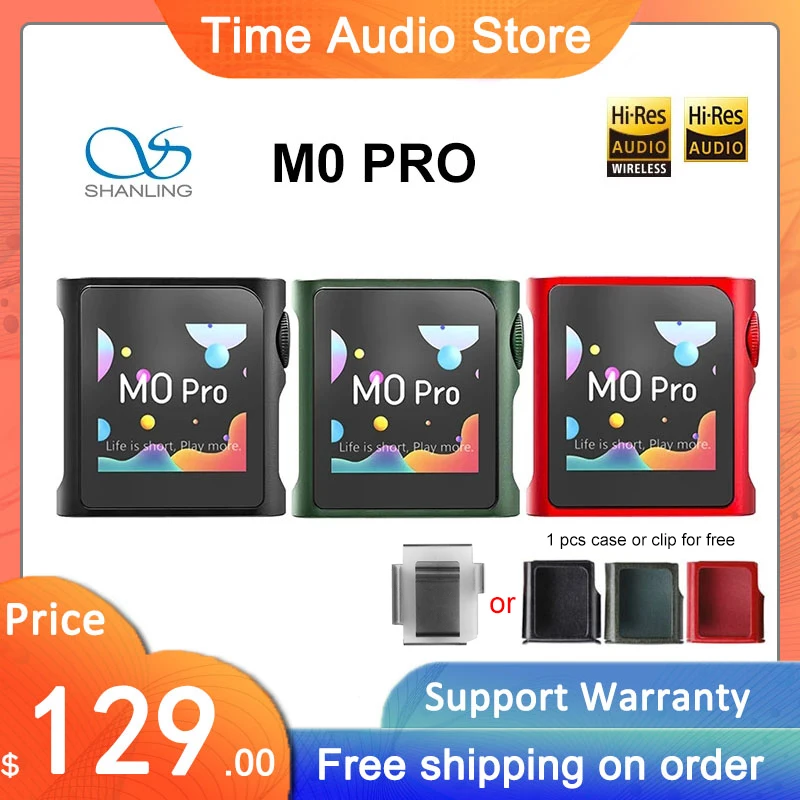 Портативный музыкальный MP3-плеер SHANLING M0 Pro, аудиоплеер с высоким разрешением, Hi-Fi Bluetooth, DAP USB DAC Dual ES9219C LDAC aptX PCM384 DSD128