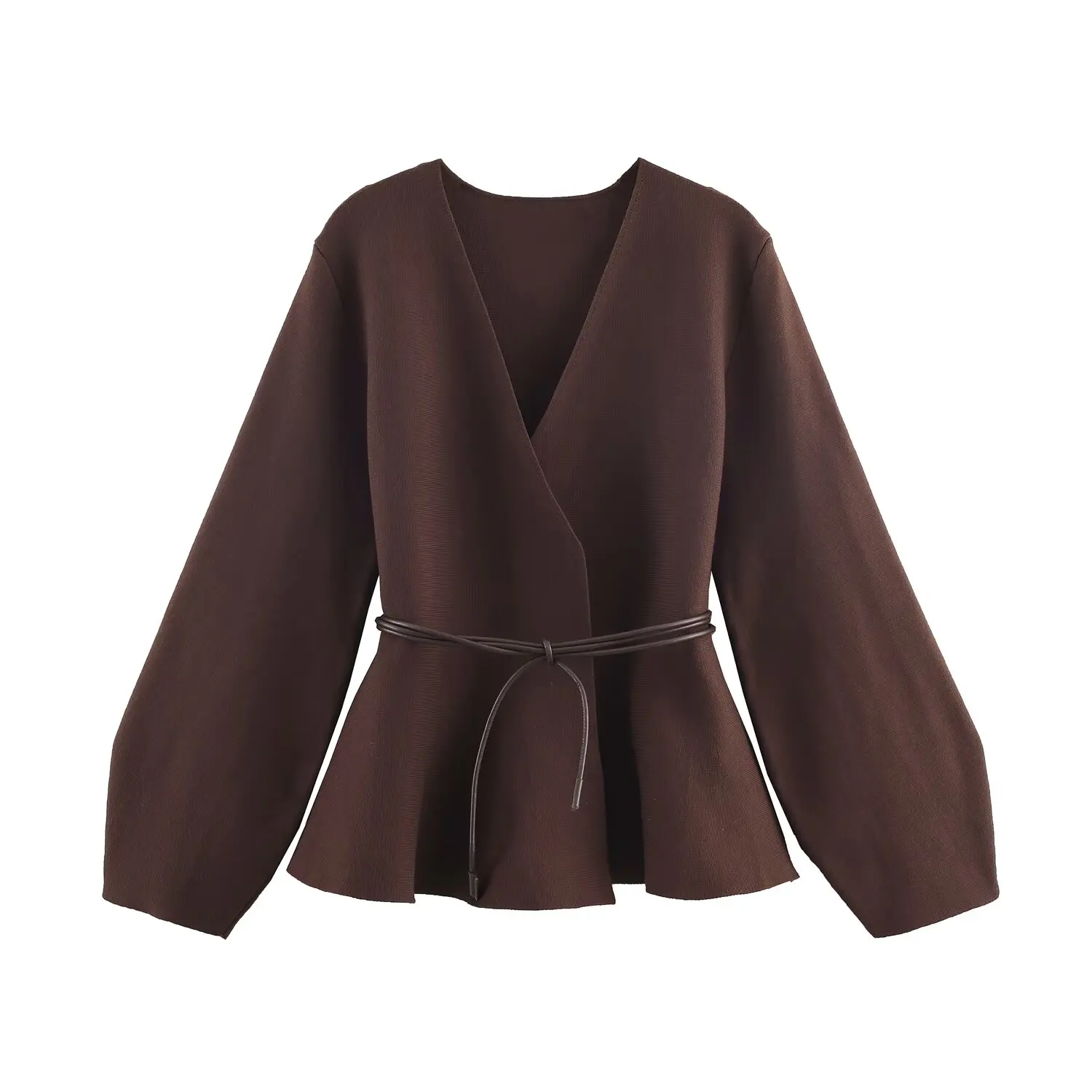 

Topenomi Knitted Cardigan Women Autumn Winter V Neck Lace Up Waist Long Sleeve Sweater Coat Simple Fashion Versatile Tops Sueter