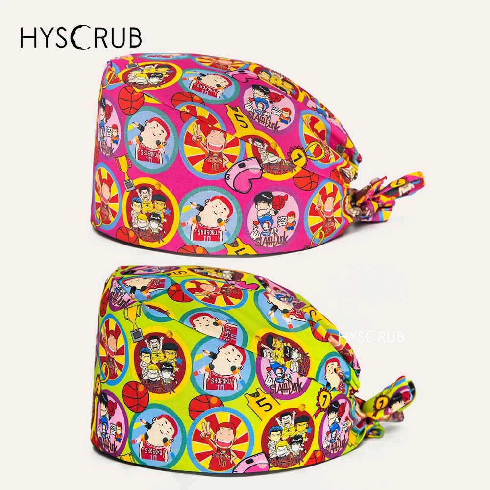 

Sports Themed Printed Reusable Work Scrub Cap for Medical Professionals