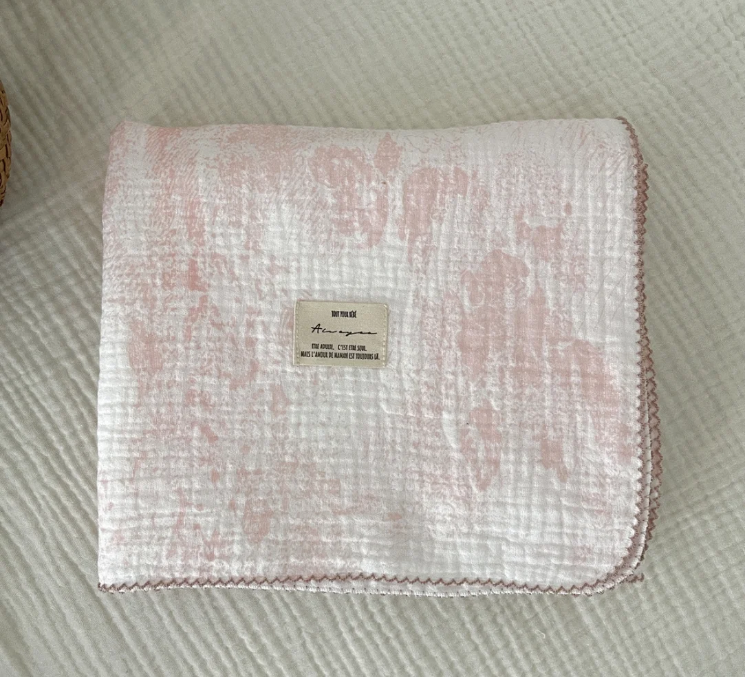 여아 및 남아용 여름 아기 담요, 신생아 배넷저고리 랩 수신 담요, 부드러운 코튼, 유아 수면 커버, 유아용 이불, 아기 물건