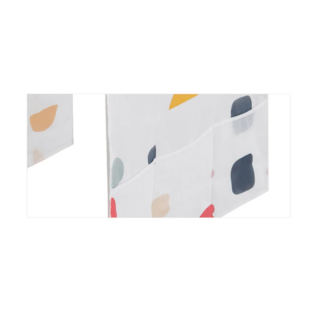 غطاء الثلاجة بتصميم هندسي واقي من الغبار المقاوم للماء مع حقيبة لتخزين المطبخ وتوفير مساحة ملحقات الثلاجة