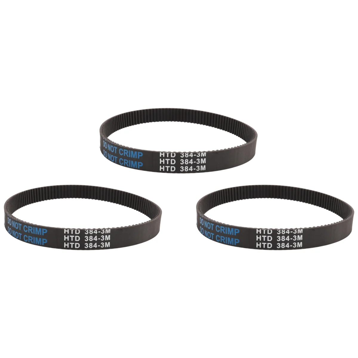 3Pcs 3M-384-12 Drive Belt for Electric Bike E-Bike Scooter MotorcycleJAS