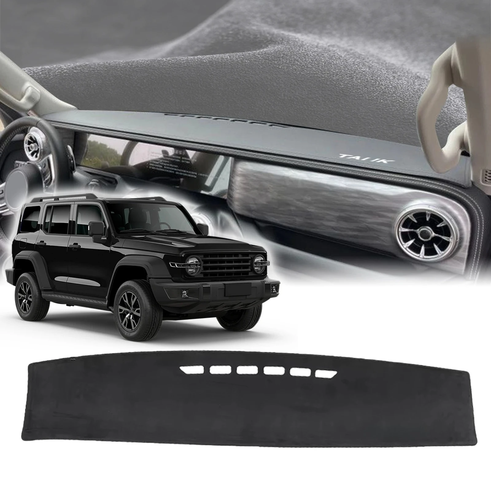 

Подходит для GWM TANK 300 2021 2022 2023 2024: Коврик-накладка на приборную панель, солнцезащитный коврик, защитный коврик для приборной панели, автомобильные аксессуары.