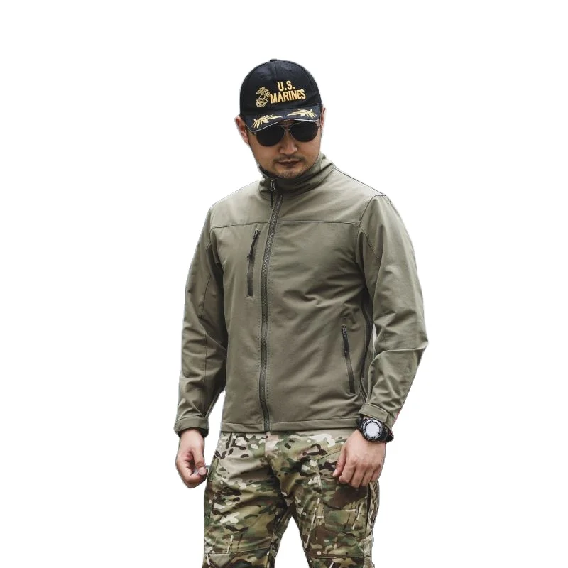 Custom Logo Three Colors tacticaln Men Jersey Bomber Jacket Thin Coat For Autumn