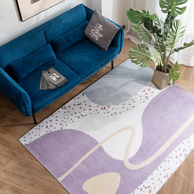 Nordic Style Carpets for Living Room Large Area Bedroom Decoration Art Rugs Fluffy Soft Baby Crawling Mat Home Plush Lounge Rug