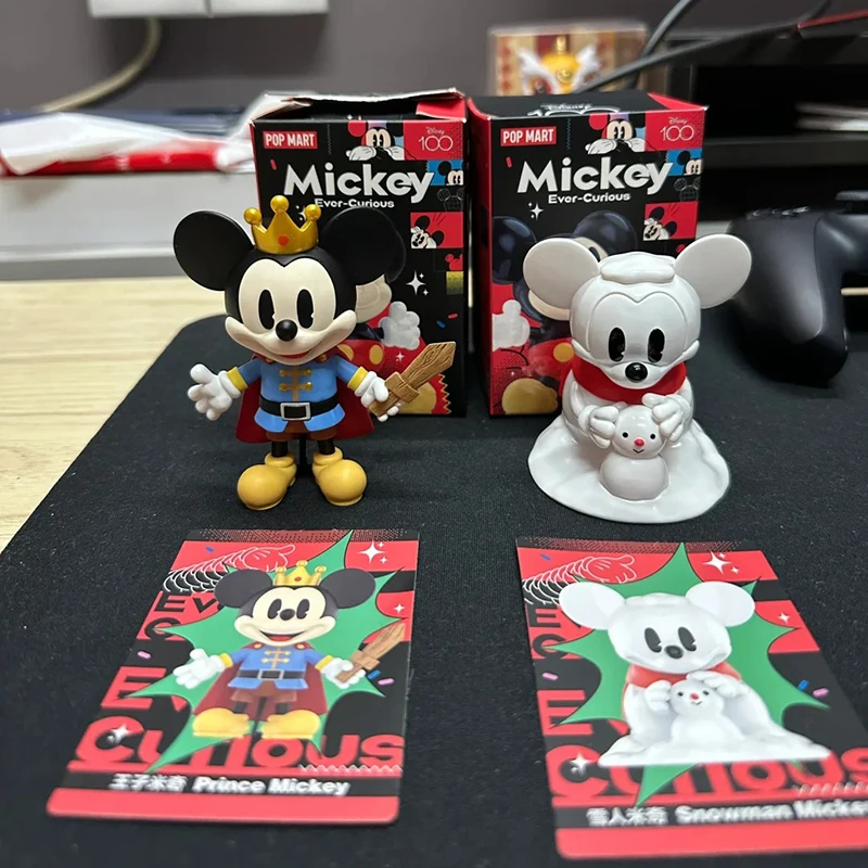 Disney 100th Anniversary Mickey Curious Boundless Series Blind Box Puppet Doll Cartoon Decor Creative Mysterious Kid Xmas Gifts