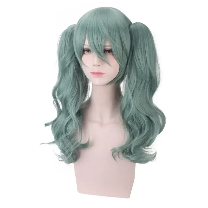 Vocaloid Miku Dune Sand Planet Wig With Ponytails Beginner Future 50Cm Synthetic Hair Women Universal Cosplay Wigs MN1