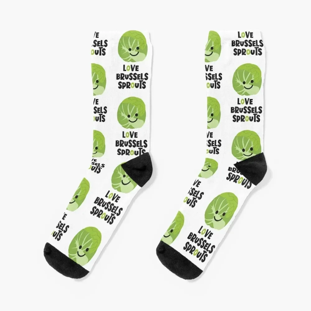 Love the Brussels Sprouts Socks hiking custom sports cool cycling Men Socks Luxury Brand Women's