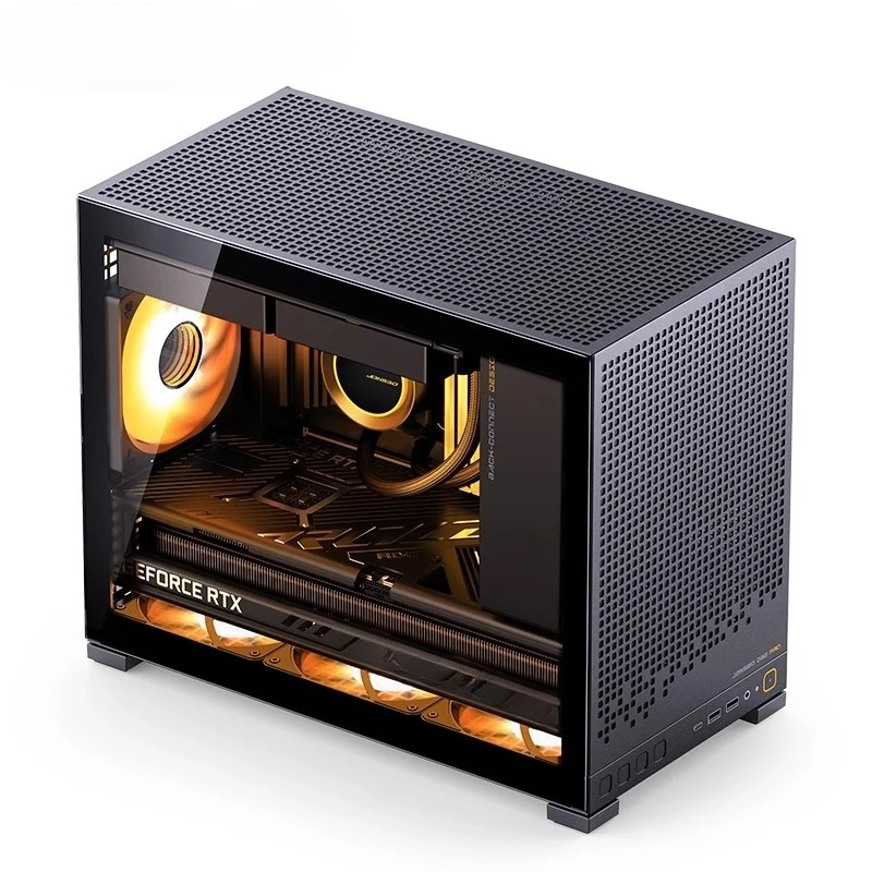 

Корпус Настольный ПК Корпус Вентилируемая вертикальная стеклянная боковая панель