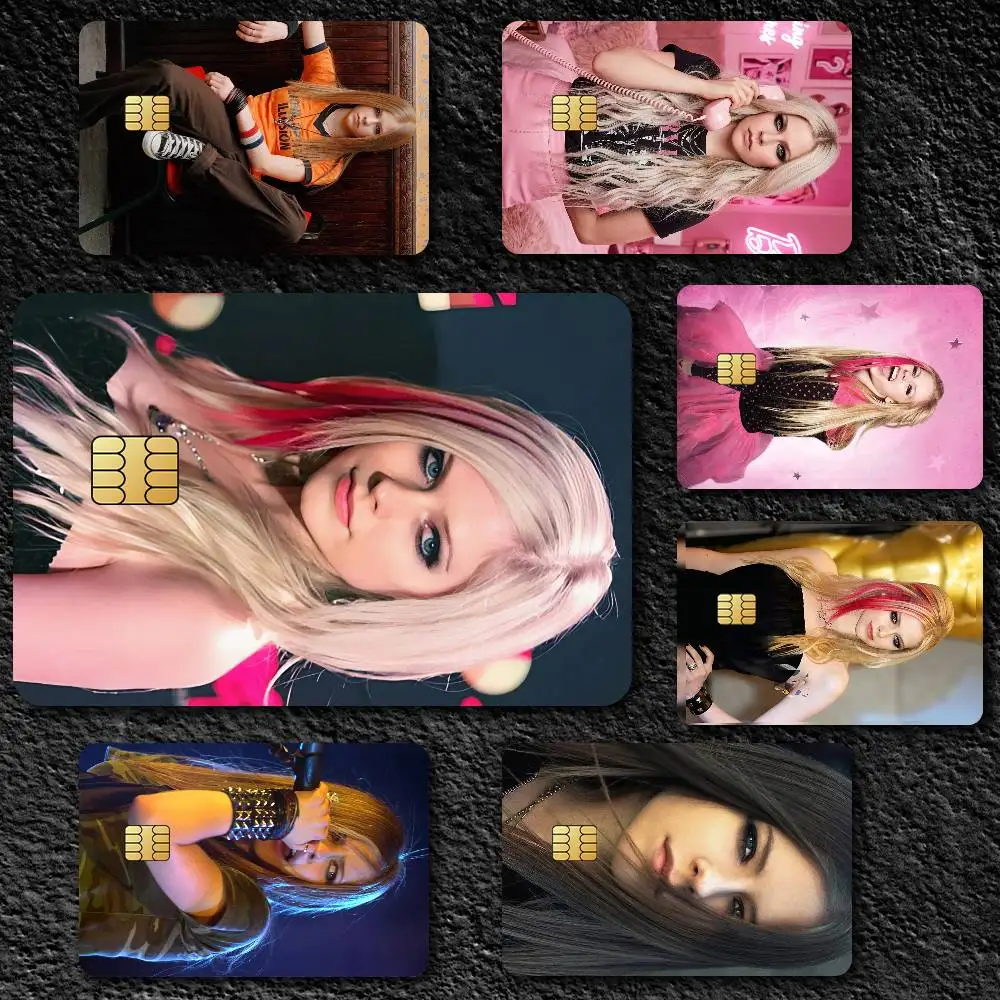 Singer A-Avril Lavigne Credit Card Skin Stickers for Bank Card Bus Metro Card Sticker Waterproof Gift