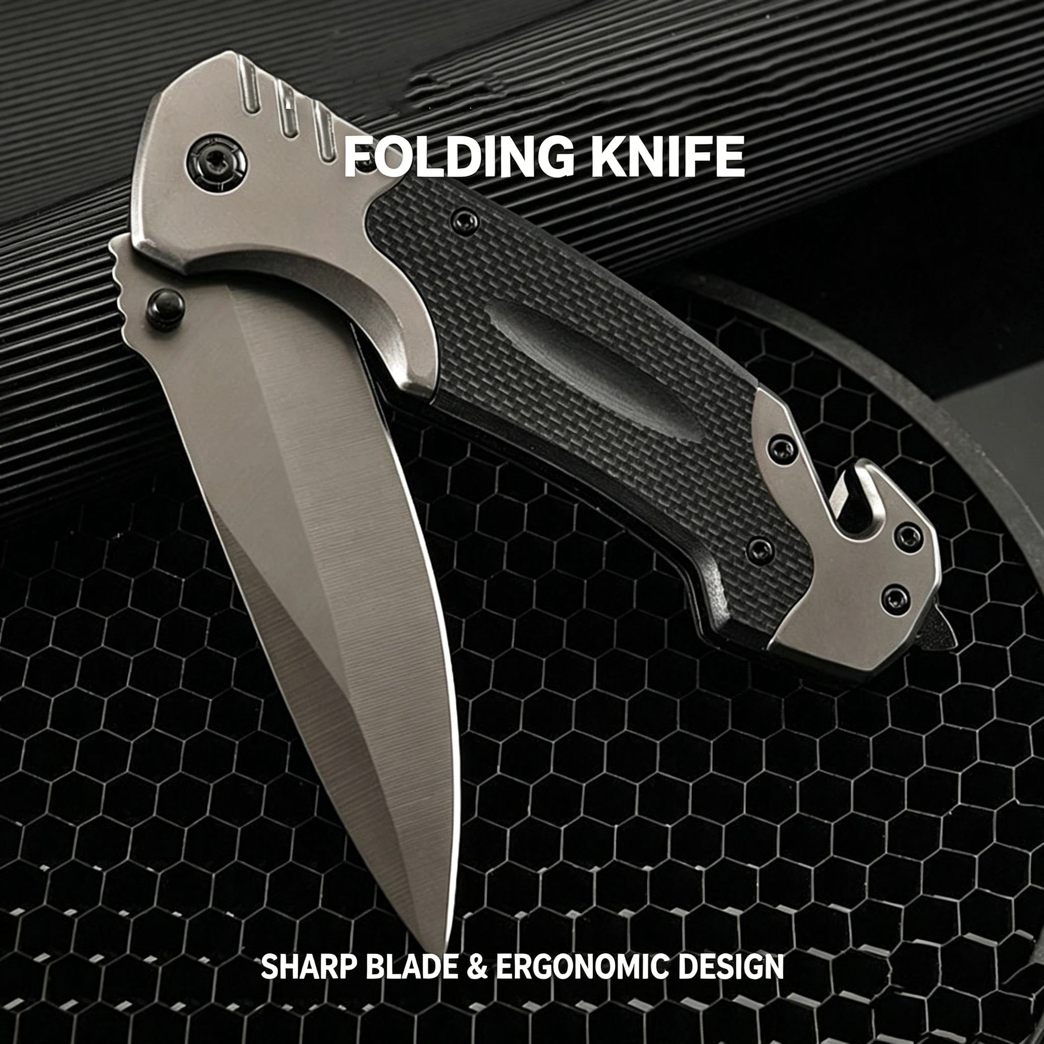 Convenient Sharp Survival Knife Multi functional Folding Knife Outdoor Camping Hiking Wilderness Survival Knife Fishing Knife view 6