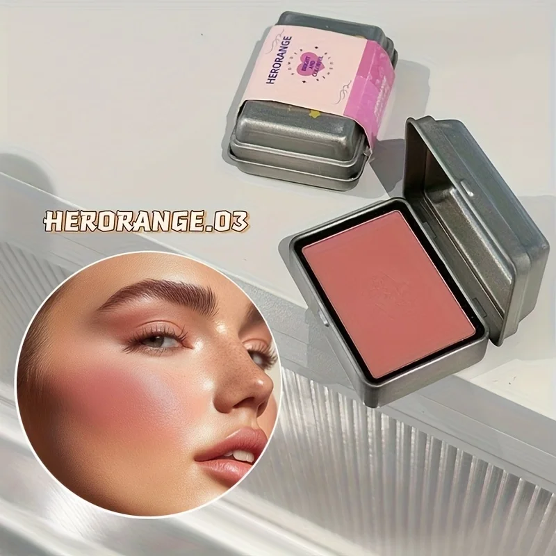 Herorange 6 Farben Eisenbox Rouge-Palette Matt und Fein Schimmernd Niedrige Farbsättigung Wasserfest Langanhaltend Einfach Aufzutragen – Detail 6