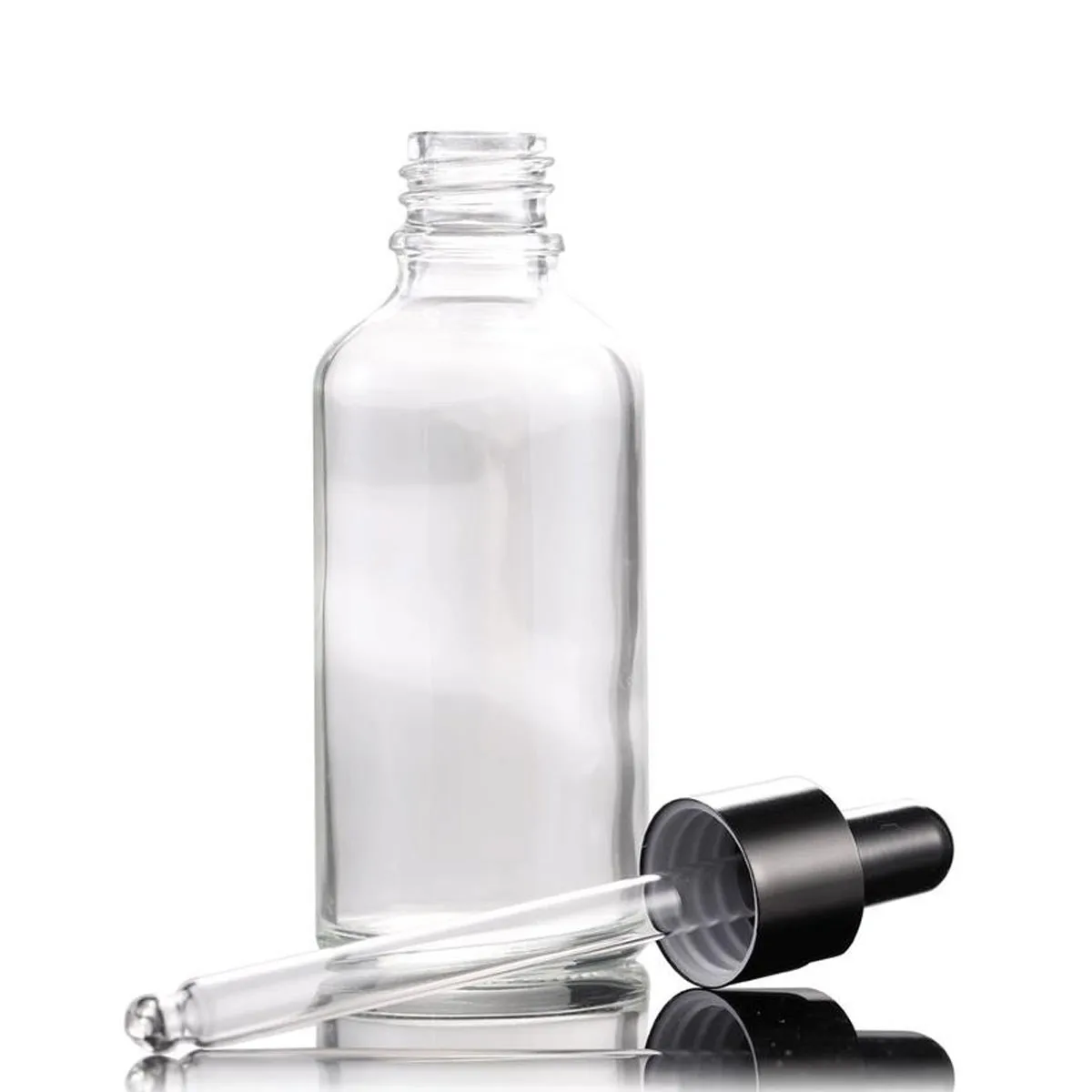 5/10/15/30/50/0ml Clear Glass Dropper Bottle Jars Vials With Pipette For Cosmetic Perfume Essential Oil Liquid Empty Eye Drop