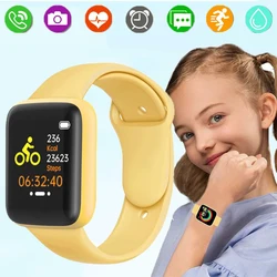 Silikon çocuk kız erkek spor izci için akıllı saat çocuklar Smartwatch dijital saat su geçirmez spor çocuk saatler reloj