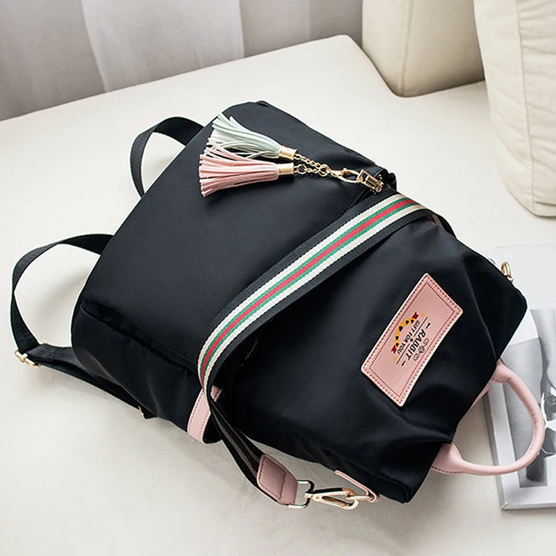 New Travel Backpack Fashion Girl College School Bag Large Capacity Female Shoulder Bag Pouches Carrier Bags Solid Color Bookbag