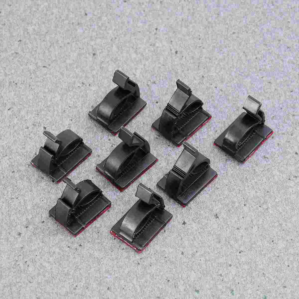 

Fixing Buckle Management Clamp Power Cord Holder Wire Organizer Double-sided Self Adhesive Cable Clips