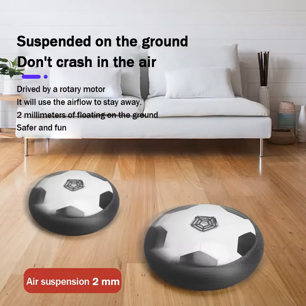 LED Levitation Football Toy Air Cushion Floating Foam Soccer Ball Boy Child Toy 3 to 6 Years Kids Levitate Suspending Soccer Toy